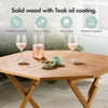 Outdoor Dining Table & Chairs Set, Acacia Wood Garden Dining Set,