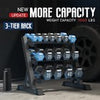 Dumbbell Rack Weight Storage Stand Heavy Duty Home Gym Fitness Large 3 Tier