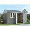 Garden Shed 10x10FT Steel Apex Tool Equipment Organize W/Window Door Grey