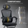 Mesh Ergonomic Office Chair with Lumbar Support, Headrest, Black