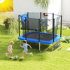 Heavy Duty Recreational Trampoline 10 x 8FT Backyard Trampoline-Blue