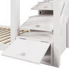 Kids Bunk Beds Double Pine Wooden Bunk Bed With Stairs 3FT Single Size Bed Frame