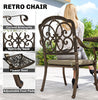 Vintage Garden Dining Set Cast Aluminium Patio Furniture 8 Seater Chairs Table