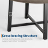 47In Round Dining Table,Kitchen Table for 4 to 6 People with Sturdy Metal Frame