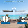 Large Offset Hanging Umbrella w/ 360° Rotation