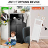 Bathroom Floor Cabinet Free Standing Storage Cupboard-Black
