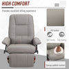 Ergonomic Recliner Sofa Chair PU Leather Armchair Lounger with Footrest, Grey