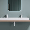 Bathroom Wash Basin Sink Vanity Stone Countertop + 2 Tap Hole Large 1200x460mm
