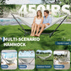2-Person Outdoor Hammock w/ Stand,450 Lbs,Portable Hammock w/Carry Bag,11 Colors