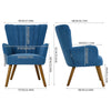 Velvet Accent Chair Modern Upholstered Armchair Lounge Chair