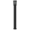 Outdoor Floor Lamp Black 110cm Stainless Steel