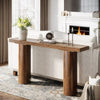 160cm Farmhouse Console Table, Narrow Wooden Entryway Sofa Table for Living Room