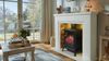 Electric Fireplace Suite with Black Stove & Flue - Endeavour Fires Farlington