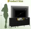 8 Fabric Drawers, Metal Frame Storage Cabinet with Wood Top for Living Room