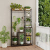 72" Tall Plant Stand Indoor Large Metal Wood Plant Shelf Heavy-Duty Display Rack