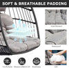 Hanging Swing Chair Outdoor Swing Garden Patio Hanging Wicker Hammock Pod Chair