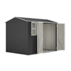 Garden Shed With Window Doors Outdoor Steel Apex Roof Tool Foundation