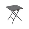 3pcs Folding Garden Table Rattan Chairs Set Camping Patio Seat Outdoor Furniture