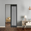 6/10mm Kitchen Bathroom PVC Concertina Accordion Door Bi Folding Sliding Panels