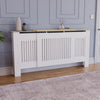 Arlington Radiator Cover White Traditional Modern Cabinet Wood Grill Furniture