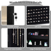 Wall-mounted Jewelry Storage Cabinet Door Hanging Jewelry Armoire w/ Full Mirror