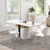 Set of 4 Dining Chair Armless Side Chair Metal Kitchen Bar Chair Stool