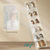 6PCS Stackable Foldable Boxes Trainers Organiser Clear Plastic Shoe Storage Box