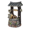 Garden Water Feature Fountain LED Lights Indoor Outdoor Statues Ornament Cascade