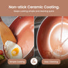 8 Piece Pan Set, Copper Stainless Steel Pan Set, Suitable For All Hob Types