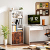 5-Tier Bookcase, Tall Bookshelf w/ Adjustable Shelf, Refurbished
