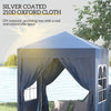 2mx2m Pop Up Gazebo Party Tent Canopy Marquee with Storage Bag Blue