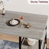 3-Piece Bar Table Set w/ Storage Shelf and 2 Stool Chair for Dining Room Kitchen