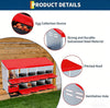 Chicken Nesting Boxes 10 Compartment Metal Chicken Nesting Box Roll Away Design