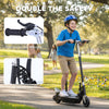 Foldable Powered Scooter with Adjustable Seat, Brake, Black