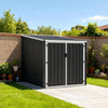 3 5 Bikes Parking Garden Storage Sheds Outdoor Metal Pent Roof with Bike Lanes A