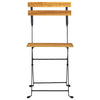 Folding Bistro Chair 4pcs Solid Acacia Wood Outdoor Seating