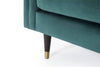 SWYFT MODEL X02 3 SEATER SOFA KINGFISHER WITH STYLISH COPPER FEET