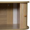 TV Stand Cabinet 170 cm TV Unit With Solid Wood Slide Doors and Rattan Drawers