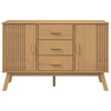 Sideboard Kitchen Storage Cabinet Shelves Brown 114x43x73.5cm Solid Wood Pine