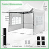 Portable Commercial Canopy with Wheeled Bag