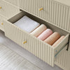 Large 6 Drawer Chest of Drawers Hales Taupe Range minimalist modern beige
