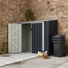 Anthracite Metal Garden Shed Outdoor Tools Storage Sheds Small House Bin Sheds