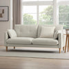 DUSK Shoreditch 3 Seater Pocket Sprung Sofa Natural Beige & Wooden Legs