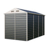 3-10FT Galvanised Garden Storage Shed Outdoor Apex /Pent Roof Log Tool House Box