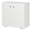 Storage Cabinet w/ Shelves and Door Wooden Sideboard Freestanding Cupboard