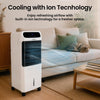 Portable Air Cooler Oscillating Fan Ice Cold Unit on Wheels Timer with Ice Packs