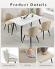 Set of 2 Home Kitchen Upholstered Dining Chair Sturdy Seating For Dining Room