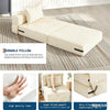 4-in-1 Folding Sofa Bed Convertible Lazy Floor Couch Futon Mattress Single Guest