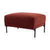 Dusk Madison Rust Matt Velvet & Black Metal Pouffe RRP £399