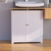 Bathroom Sink Cabinet Under Basin Unit Cupboard 2 Door Storage Furniture White